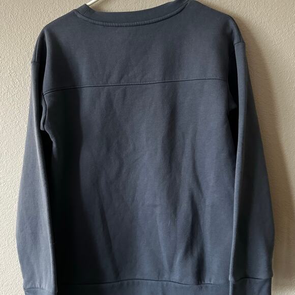NWOT Mondetta Blue Women's Crewneck Sweatshirt with front pocket sz S - Picture 2 of 3